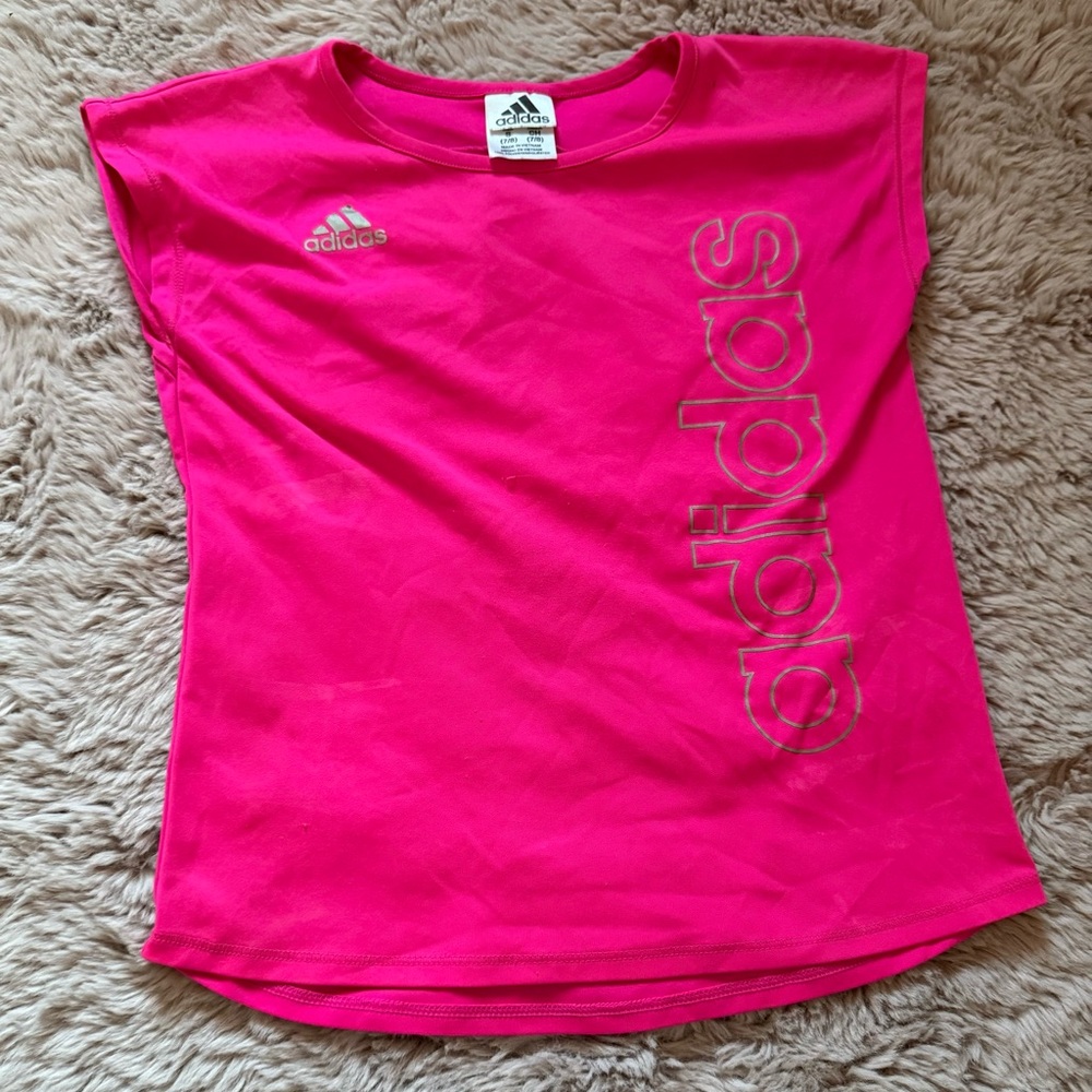 Adidas Pink Short Sleeve Tee for Active Comfort